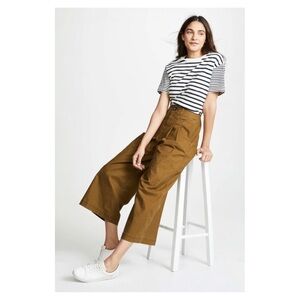 MADEWELL • Pleated Wide Leg in Weathered Olive